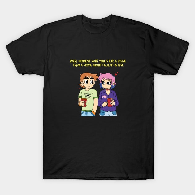 LIKE A MOVIE ABOUT FALLING IN LOVE T-Shirt by In every mood